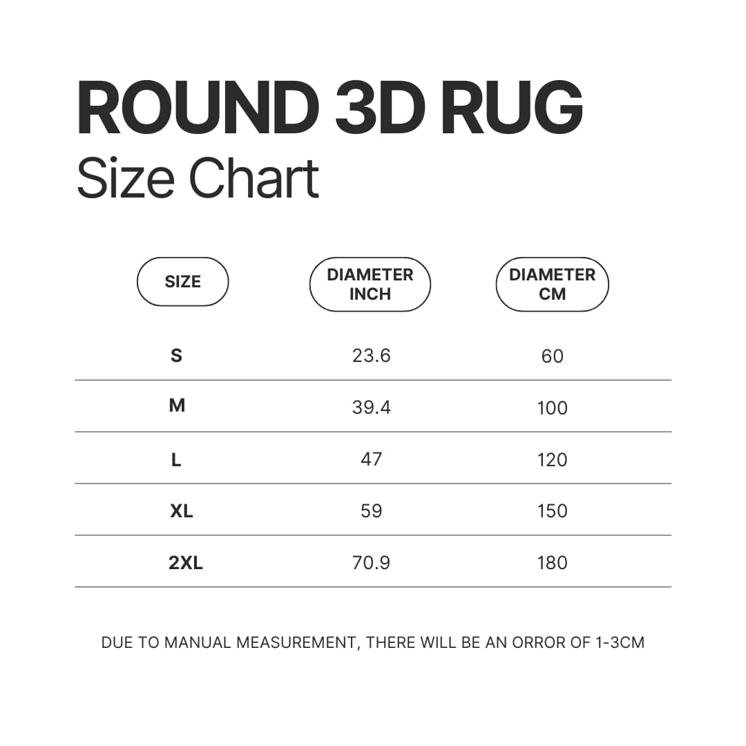 Roung Rug Size Chart 1 - Sade Store