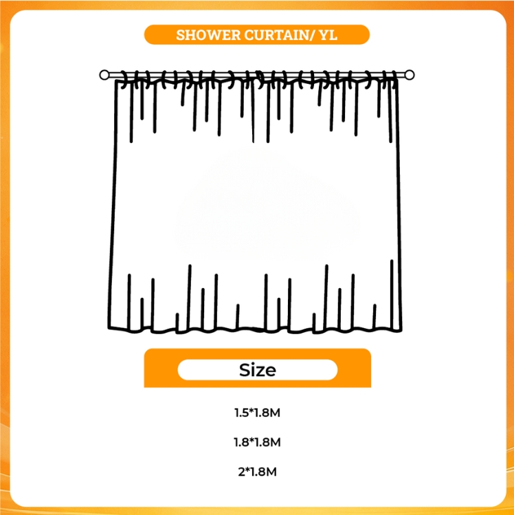 3D shower curtain - Sade Store
